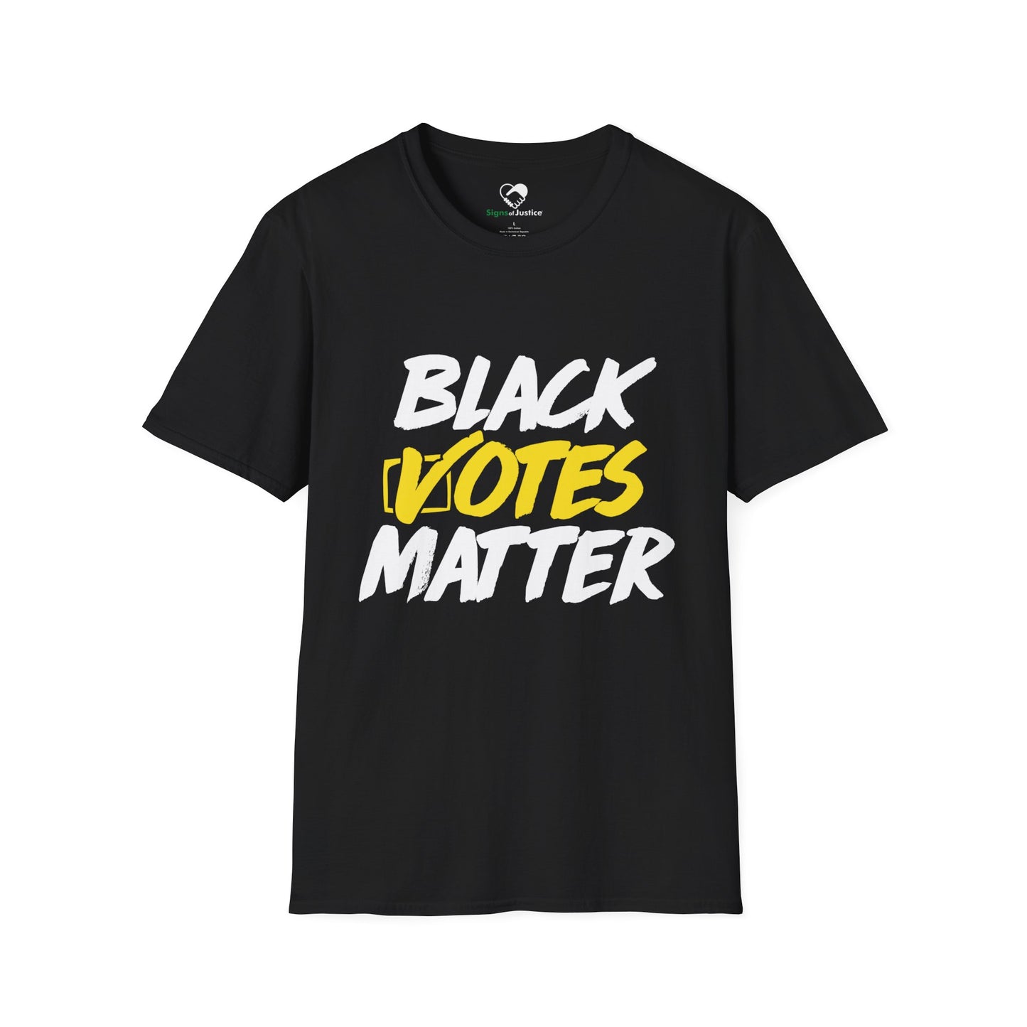 “Black Votes Matter” (white text) Unisex T-Shirt