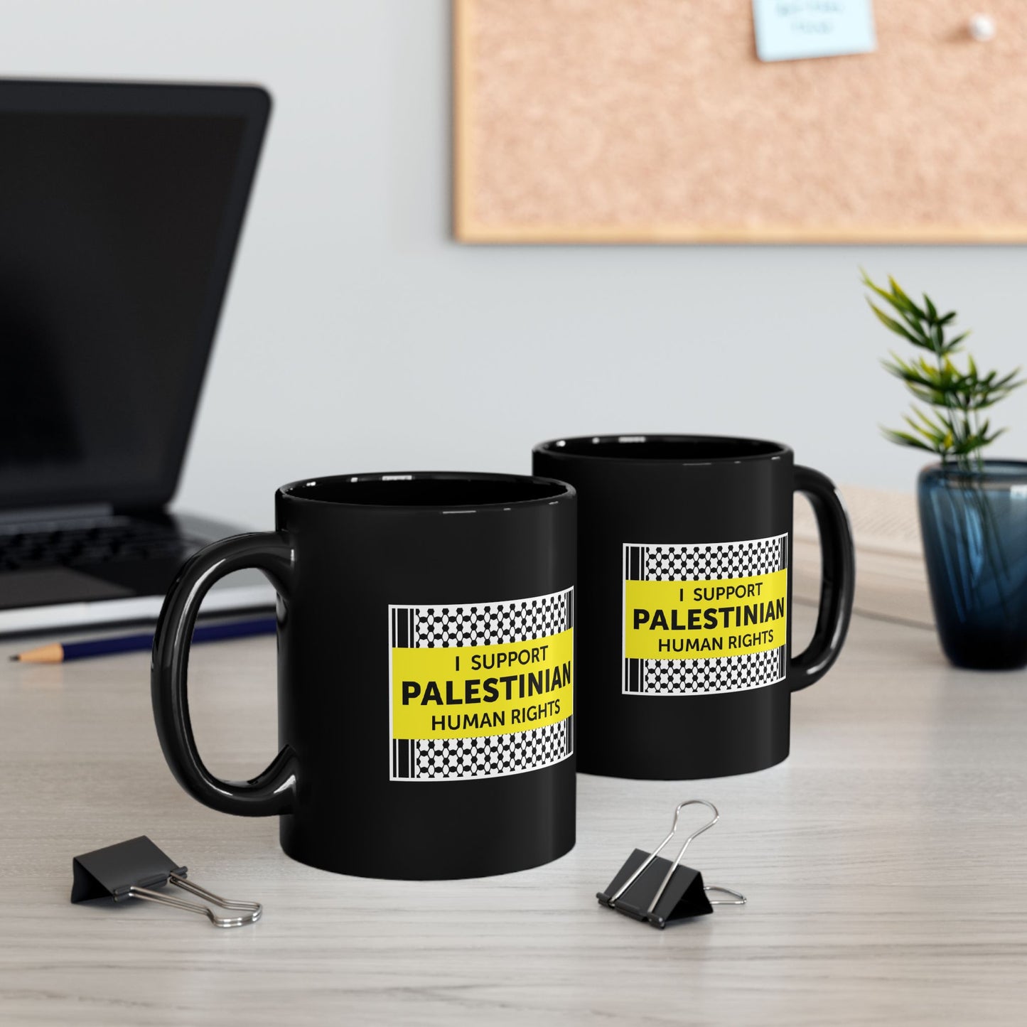 “I Support Palestinian Human Rights” 11 oz. Mug