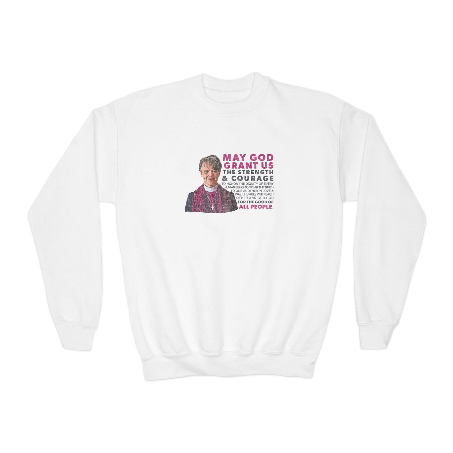 "Mariann Budde Bishop" Youth Sweatshirt