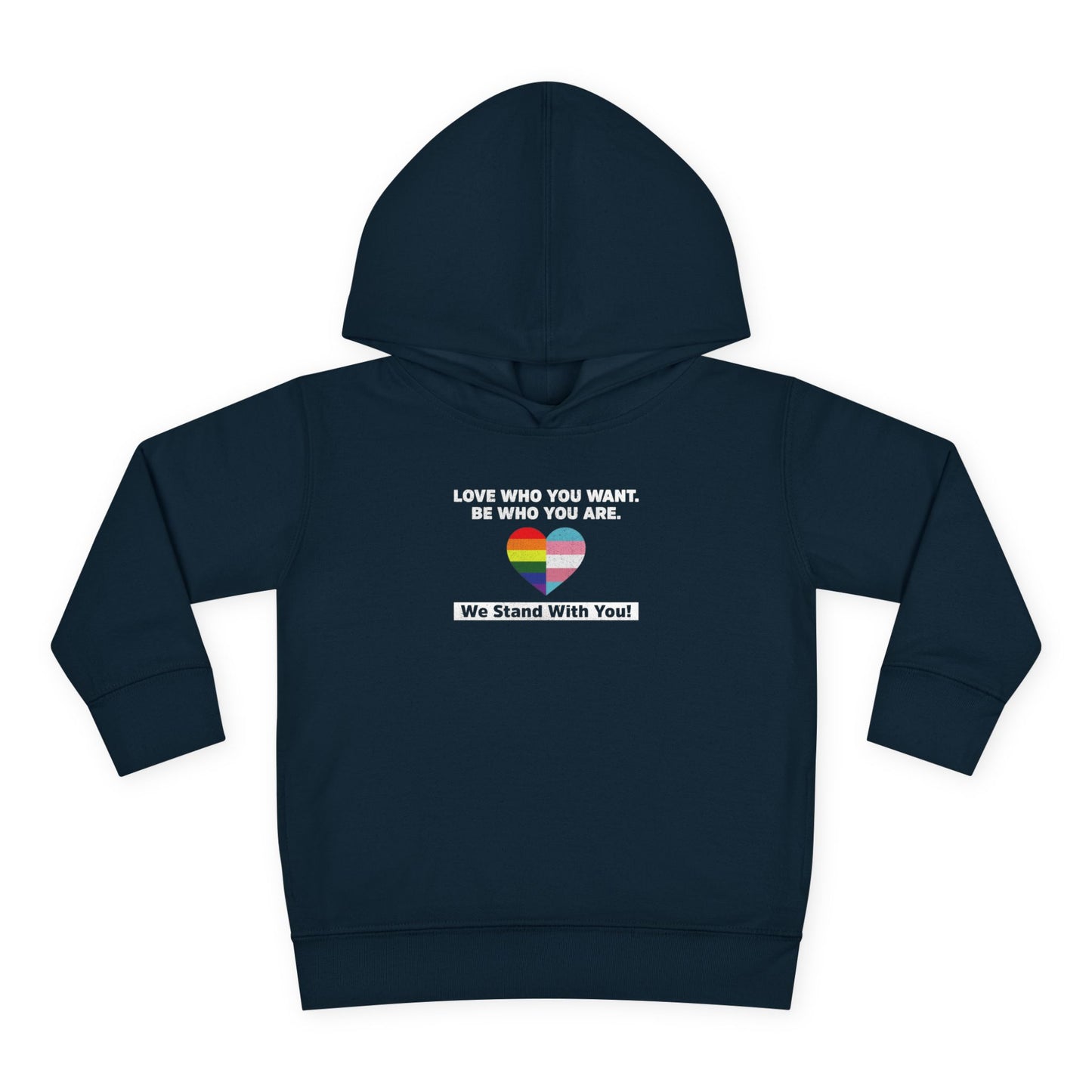 "Love Who You Want" Toddler Hoodie