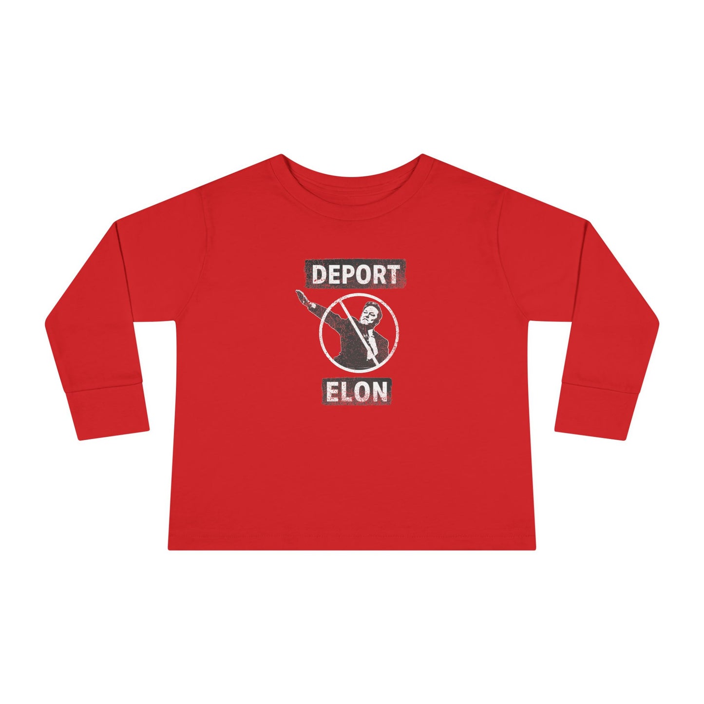 "Deport Elon Musk" Toddler Long Sleeve Tee