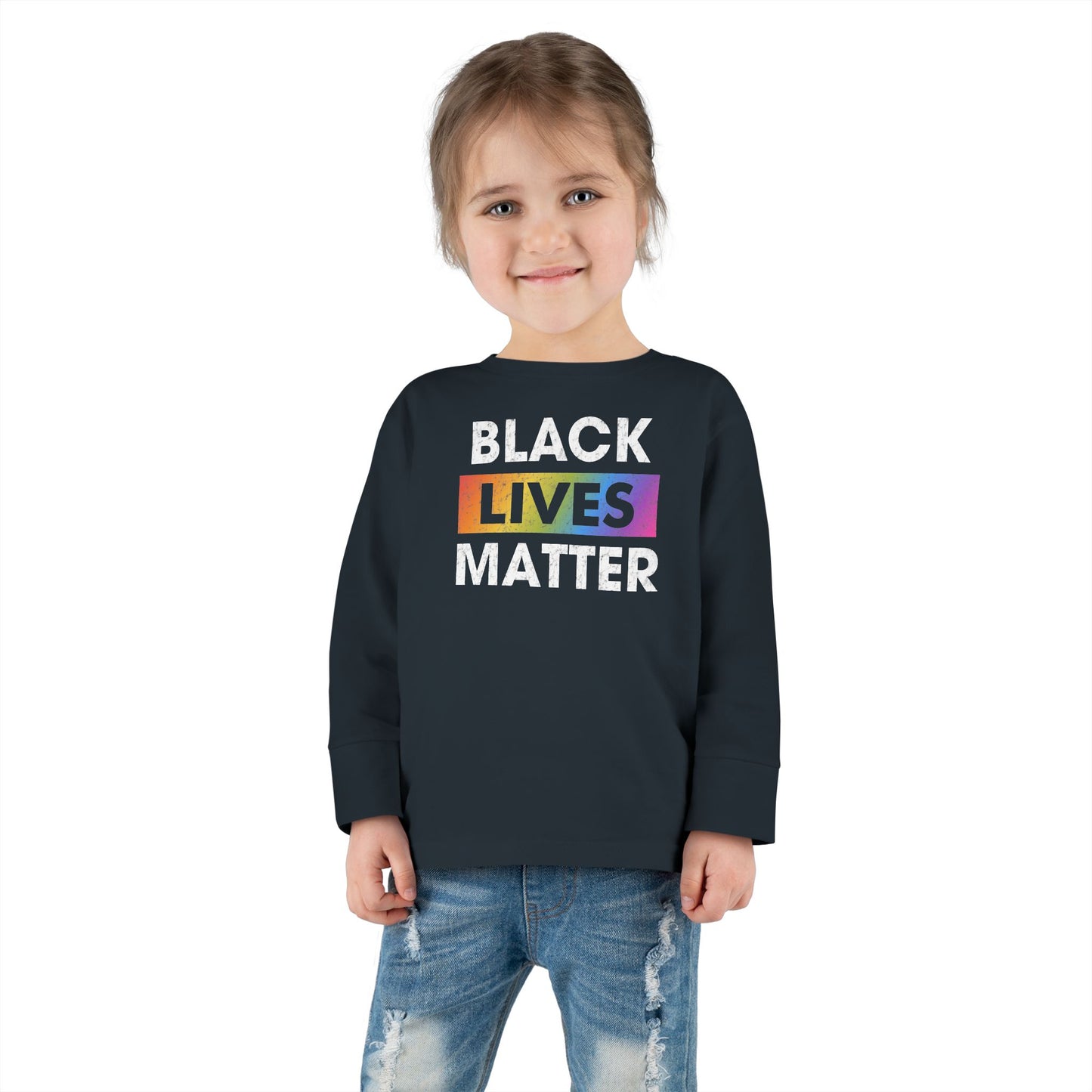 “Black Lives Matter (LGBTQ+)” Toddler Long Sleeve Tee