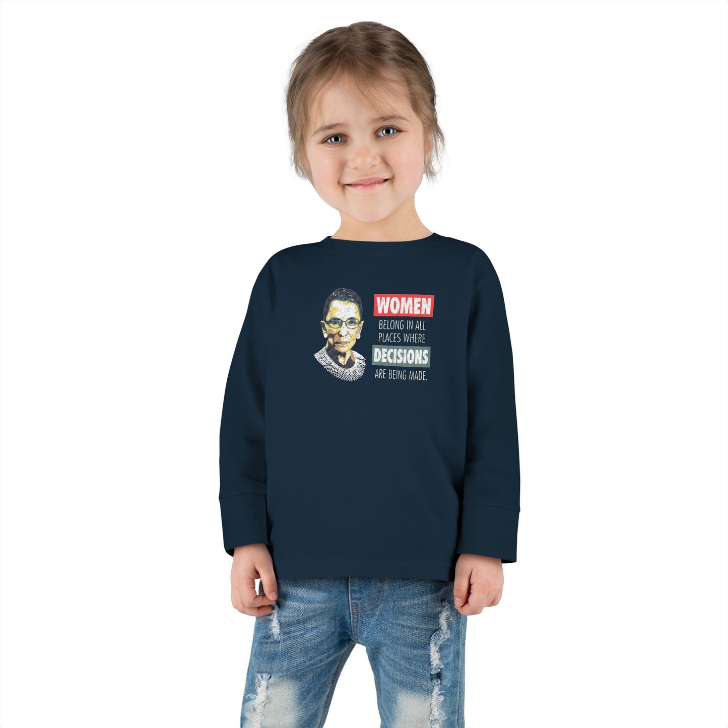 “Notorious RBG” Toddler Long Sleeve Tee