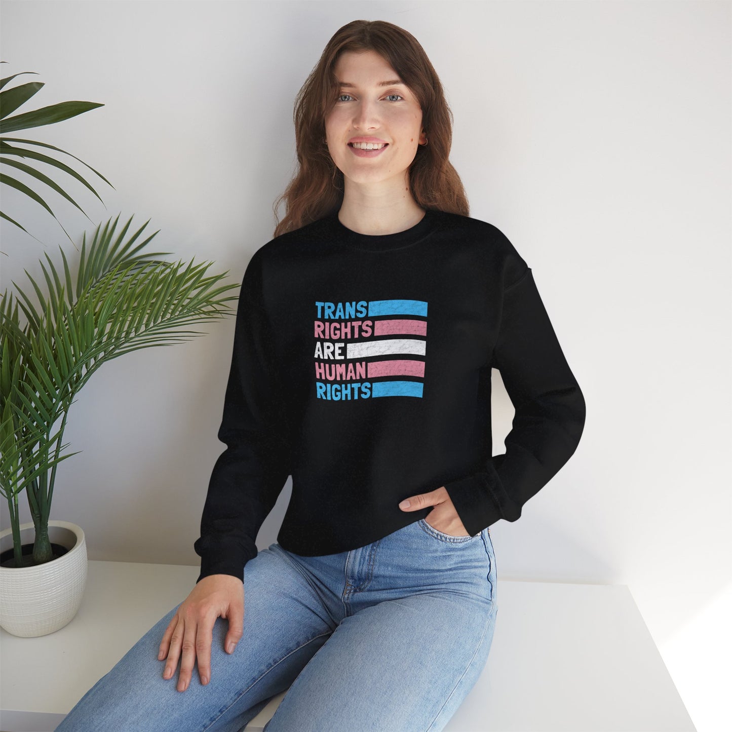 “Trans Rights Are Human Rights” Unisex Sweatshirt