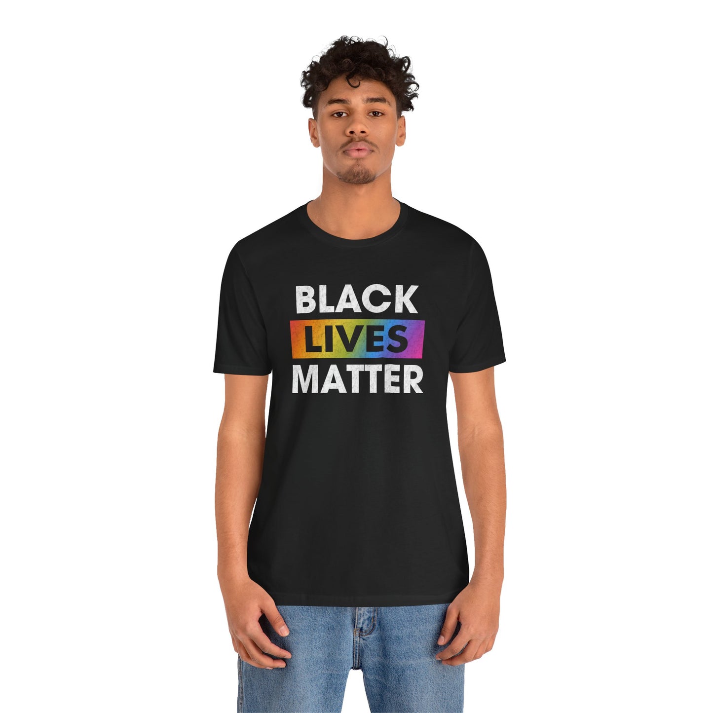 “Black Lives Matter (LGBTQ+)” Unisex T-Shirt (Bella+Canvas)