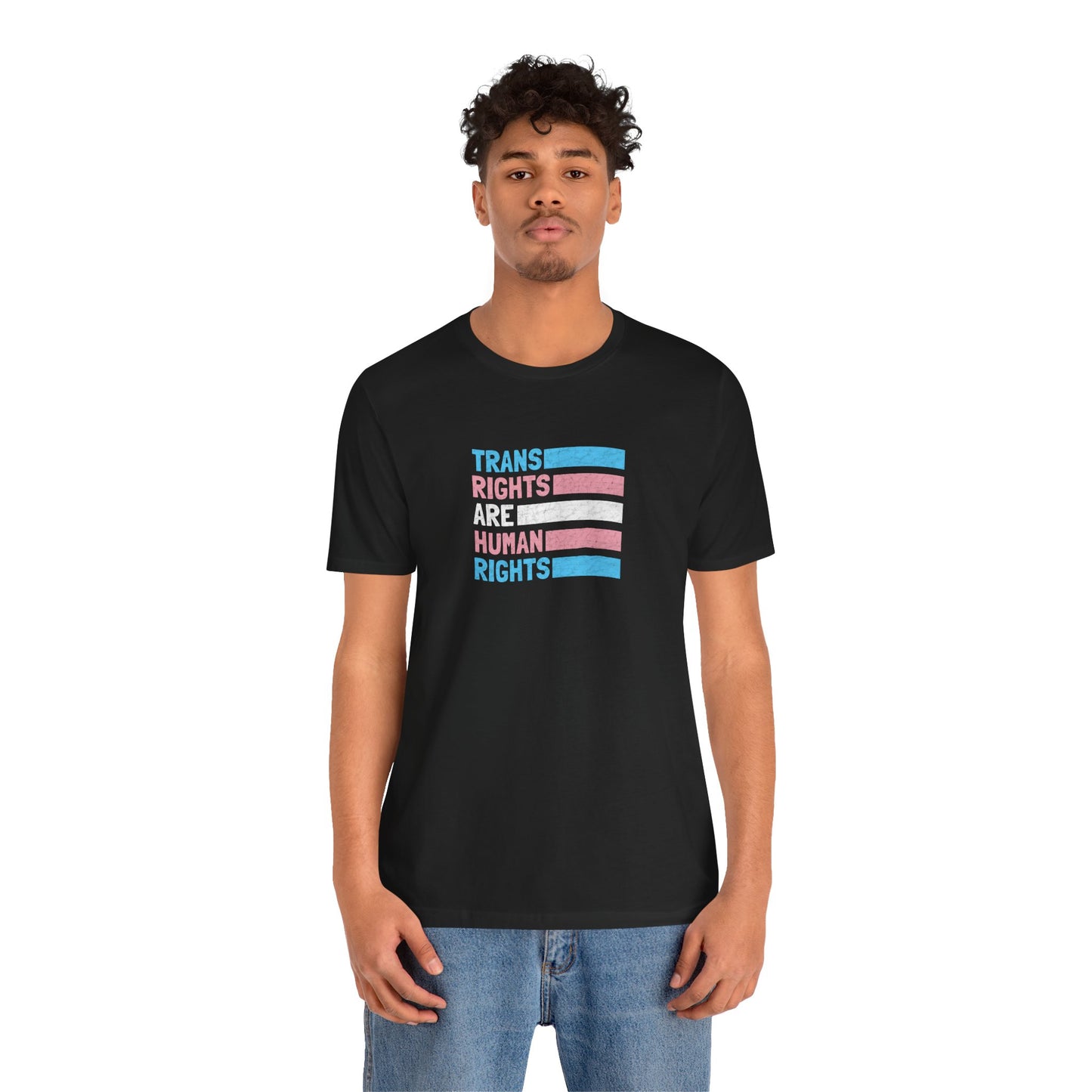 “Trans Rights Are Human Rights” Unisex T-Shirt (Bella+Canvas)