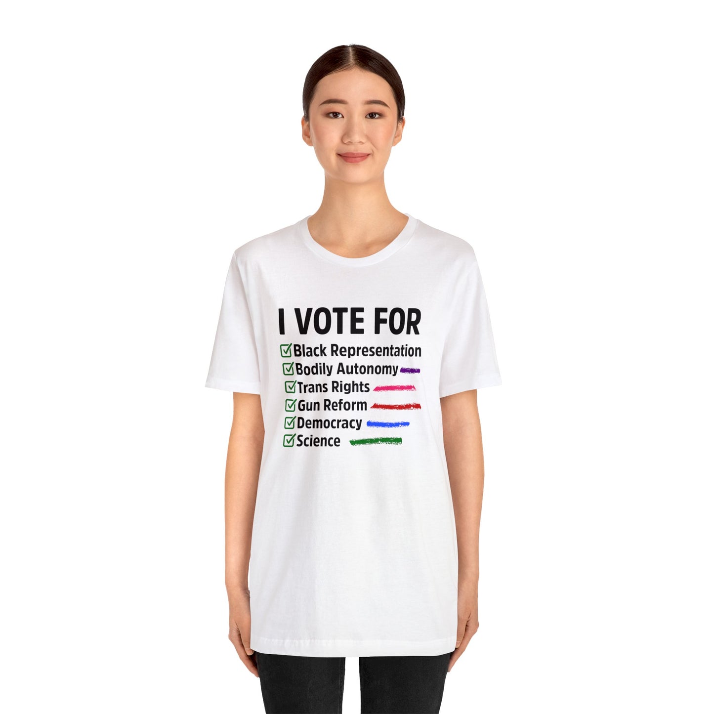 “I Vote For” Unisex T-Shirt (Bella+Canvas)