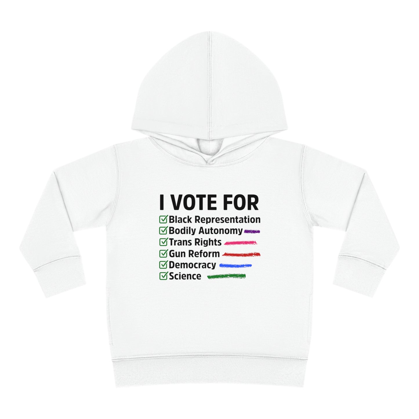 “I Vote For” Toddler Hoodie