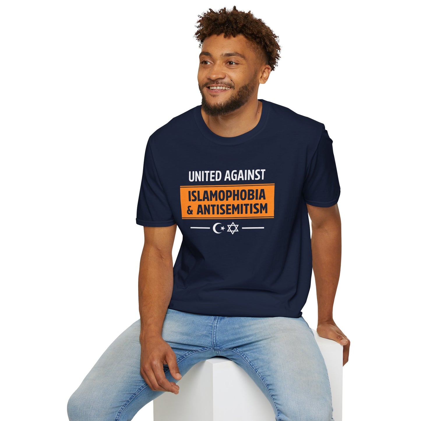 "United Against Islamophobia & Antisemitism" Unisex T-Shirt