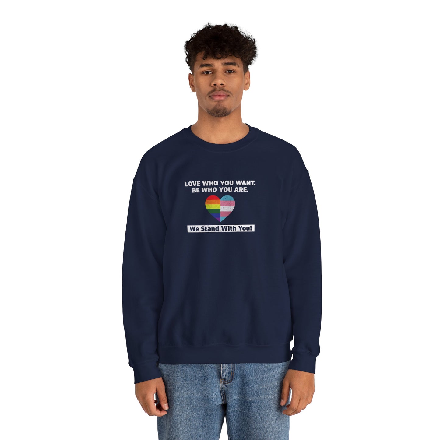 “Love Who You Want” Unisex Sweatshirt