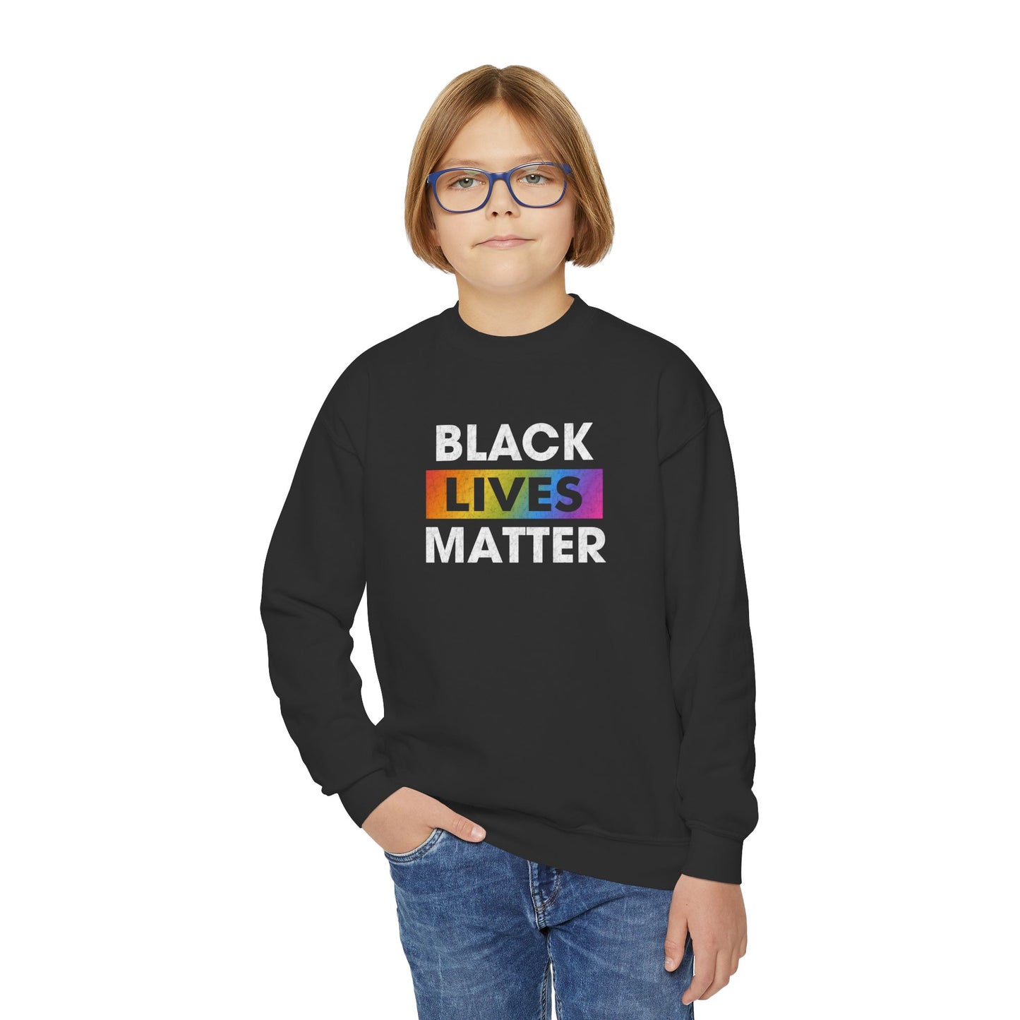 “Black Lives Matter (LGBTQ+)” Youth Sweatshirt