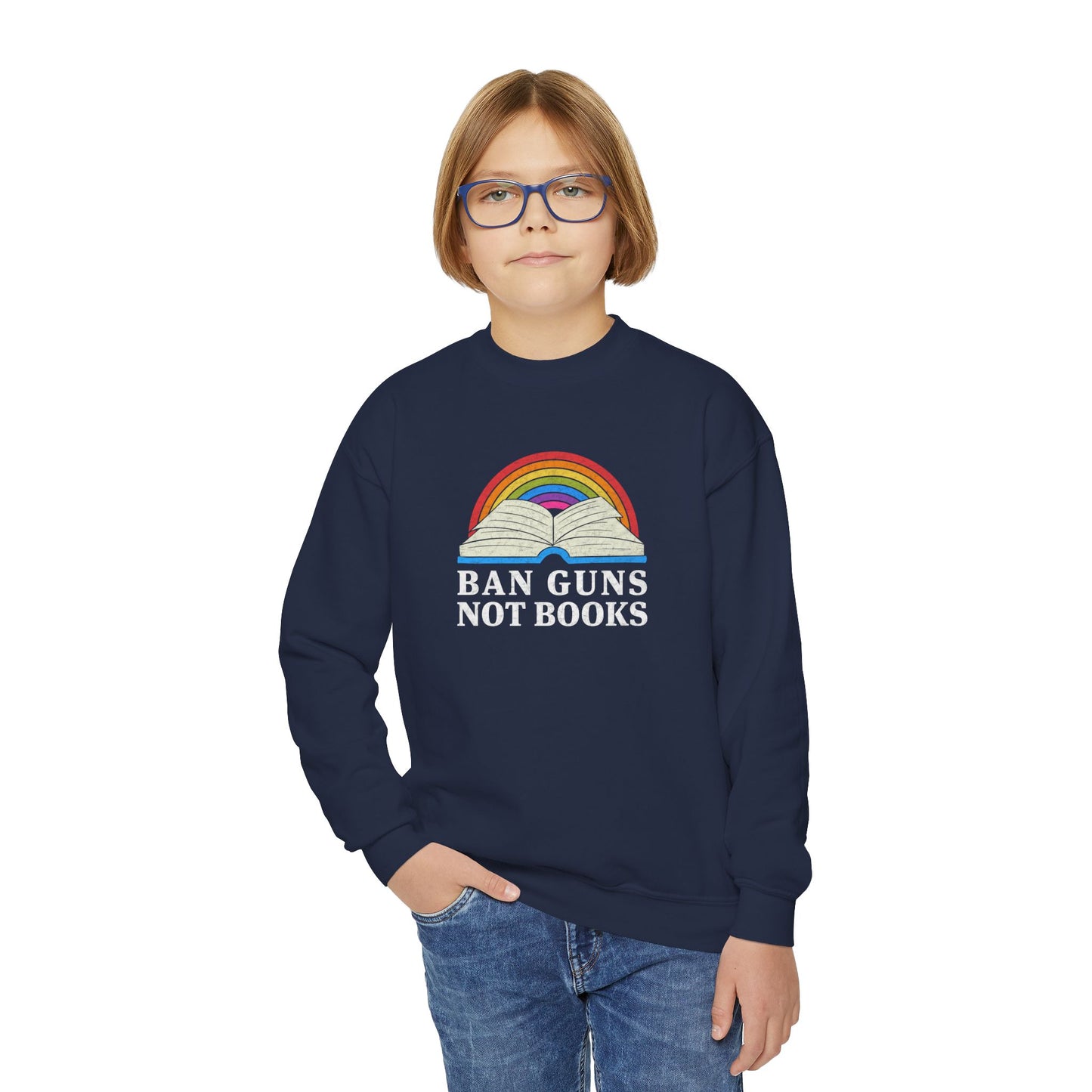 "Ban Guns Not Books" Youth Sweatshirt