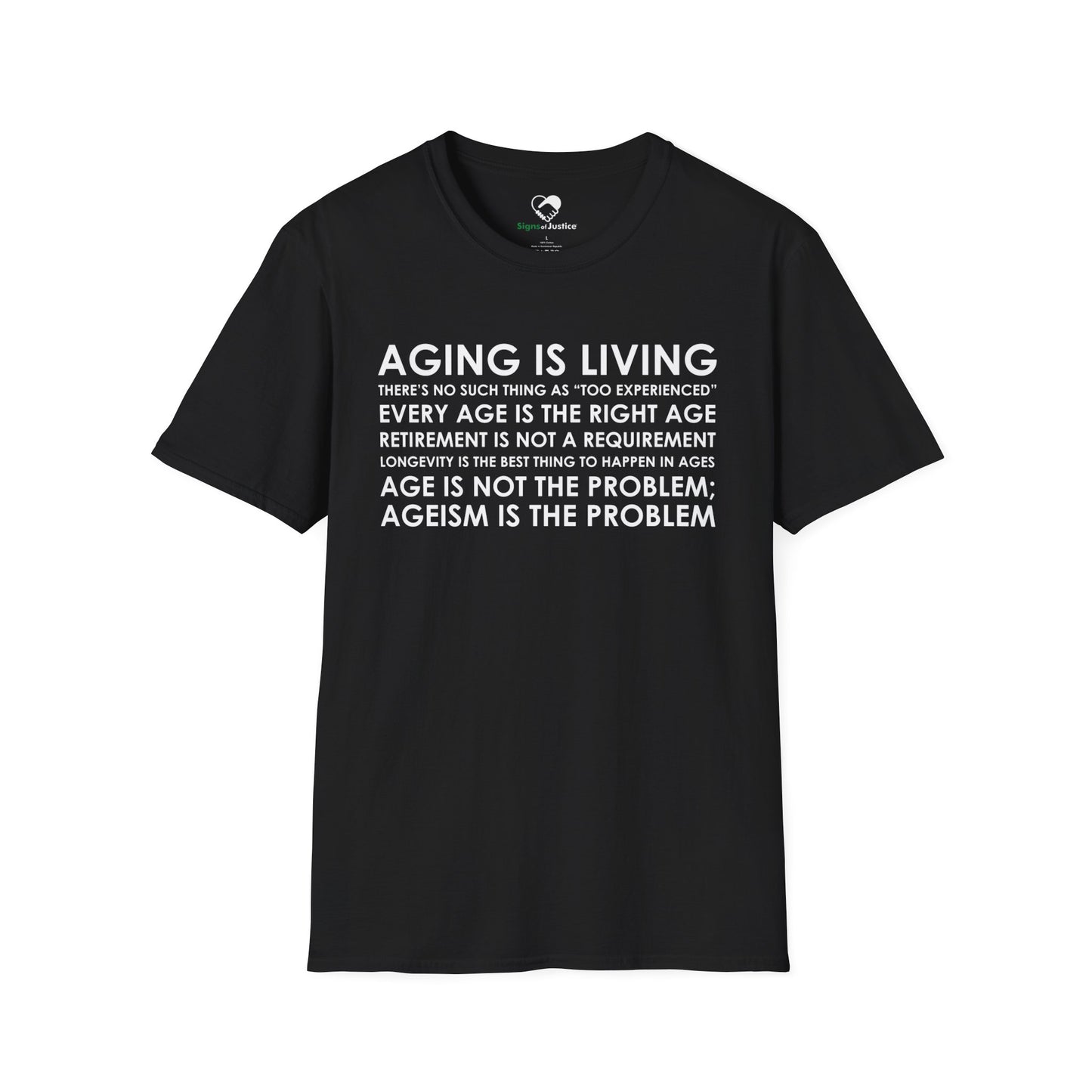 "Aging Is Living" Unisex T-Shirt