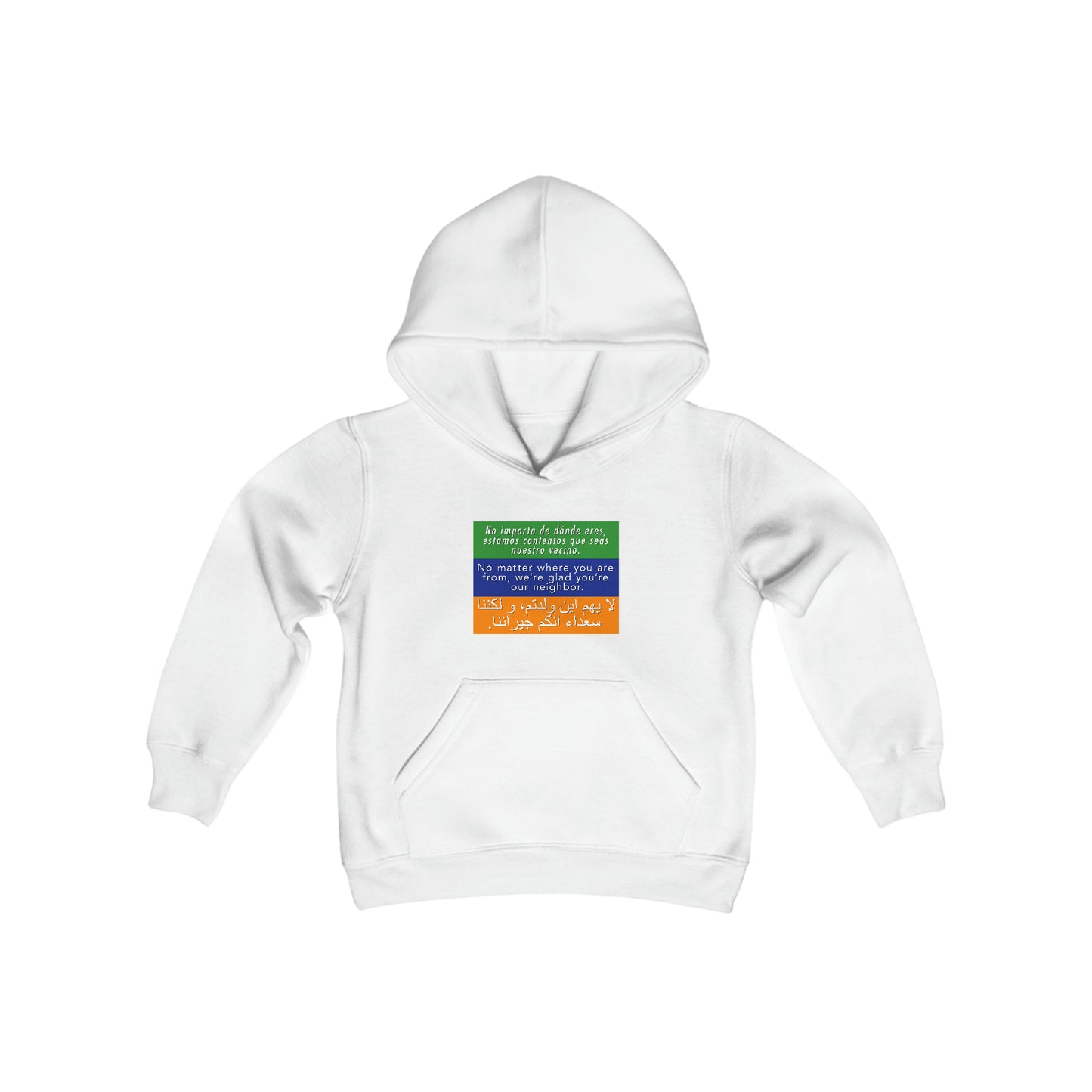 “Welcome Your Neighbors” Youth Hoodie