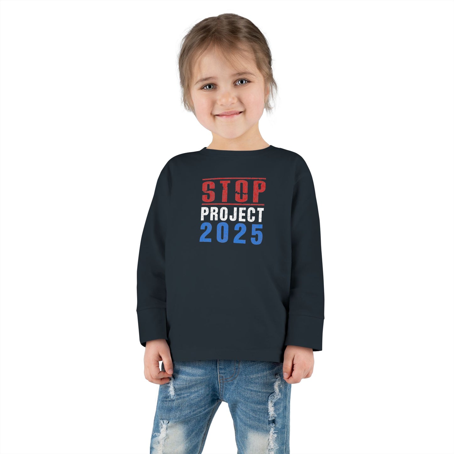 “STOP Project 2025” Toddler Long Sleeve Tee