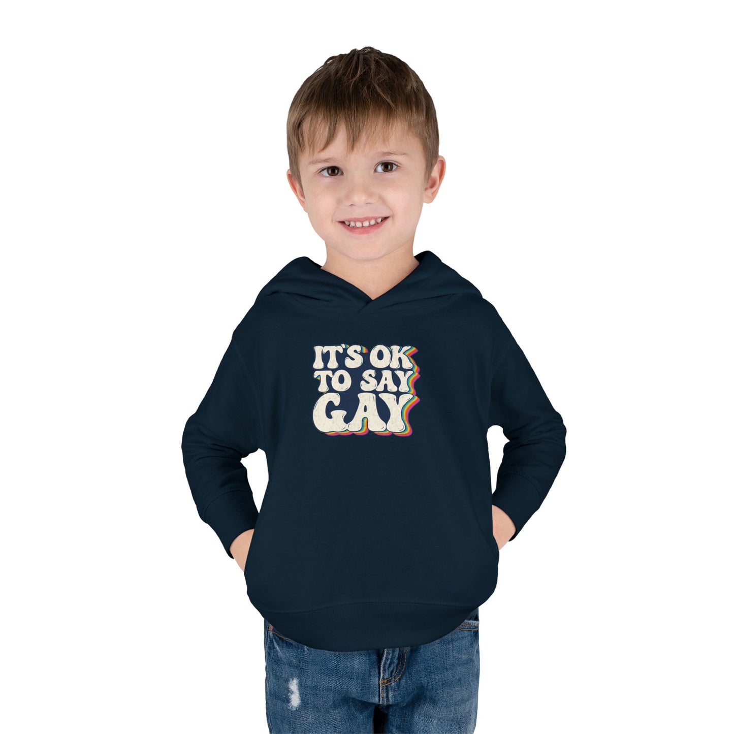 “It’s OK to Say Gay” Toddler Hoodie
