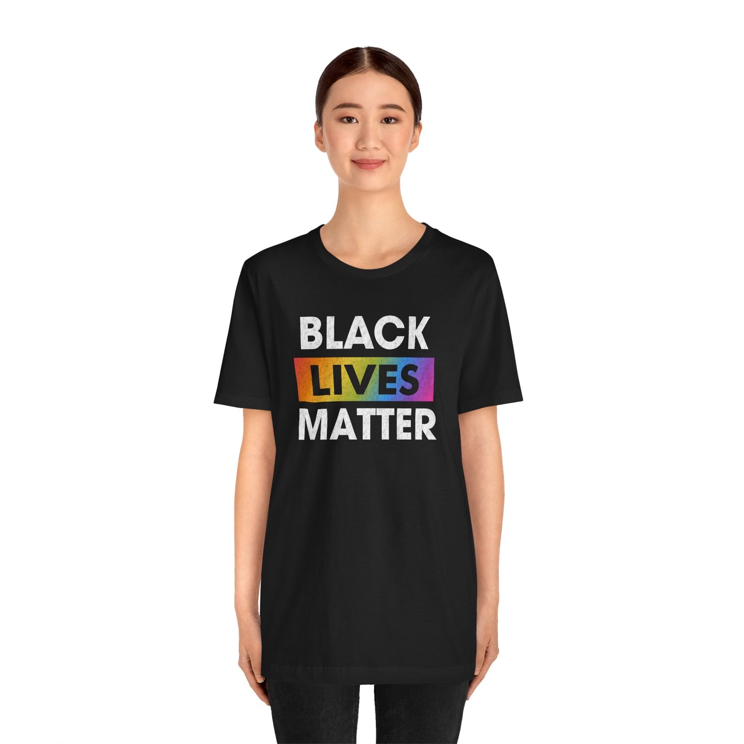 “Black Lives Matter (LGBTQ+)” Unisex T-Shirt (Bella+Canvas)