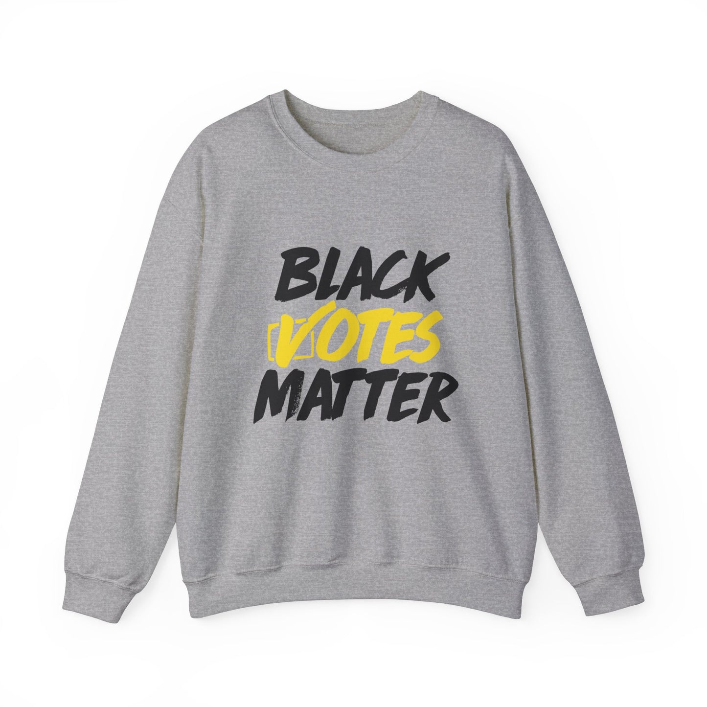 “Black Votes Matter (white text)” Unisex Sweatshirt