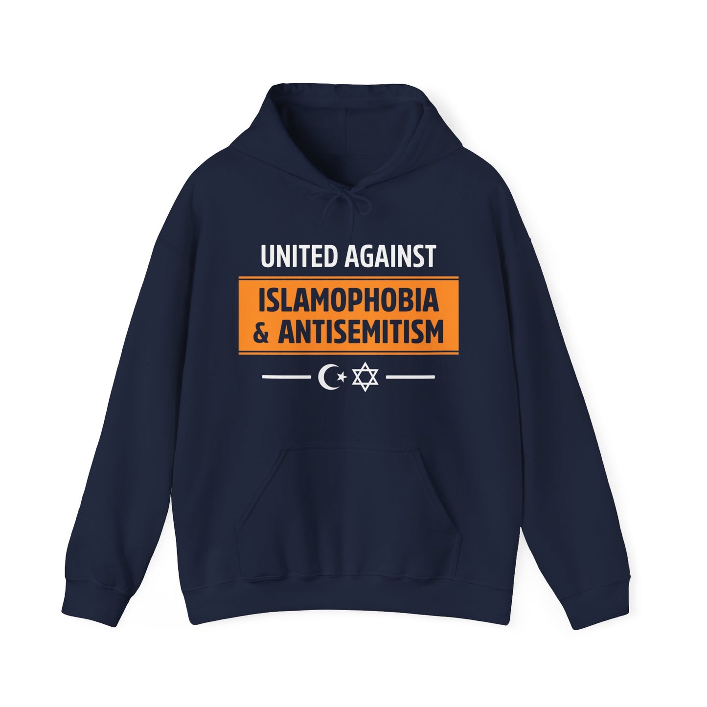 "United Against Islamophobia & Antisemitism" Unisex Hoodie