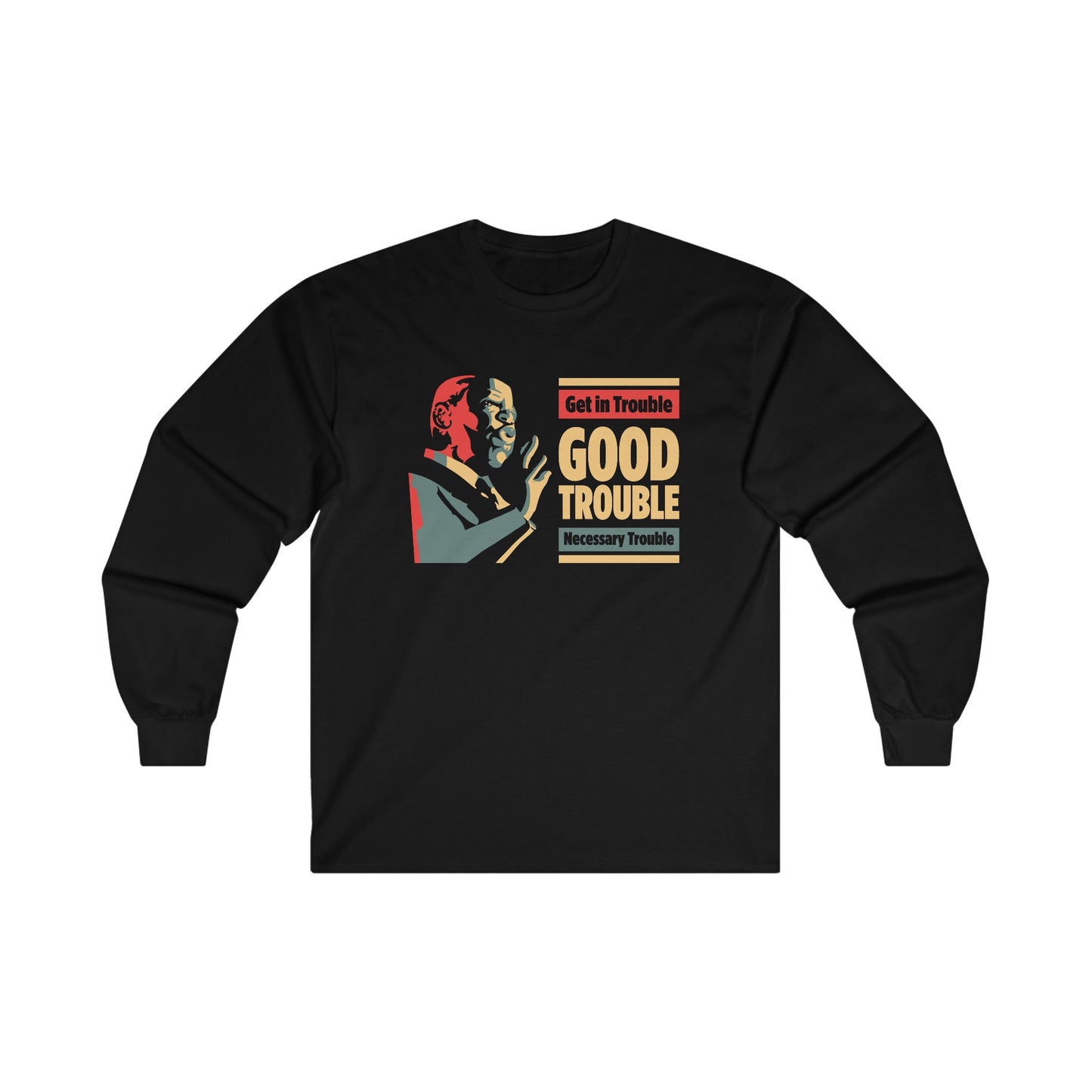 “John Lewis: Good Trouble” Unisex Long Sleeve T-Shirt