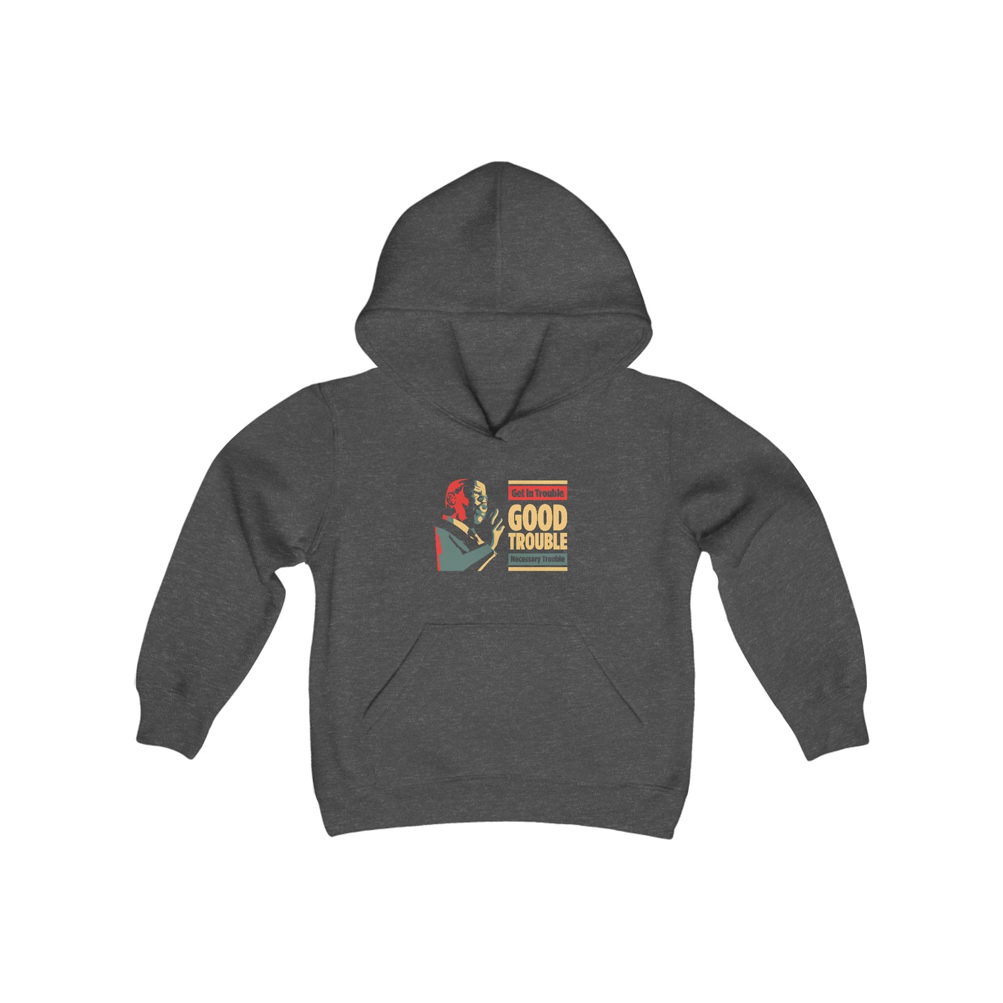 “John Lewis: Good Trouble” Youth Hoodie