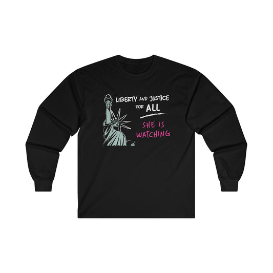 “Lady Liberty” Unisex Long Sleeve T-Shirt