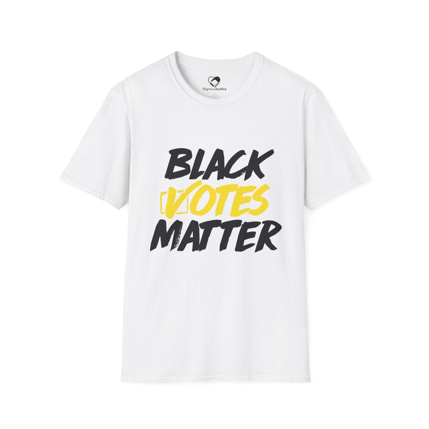 “Black Votes Matter” (white text) Unisex T-Shirt