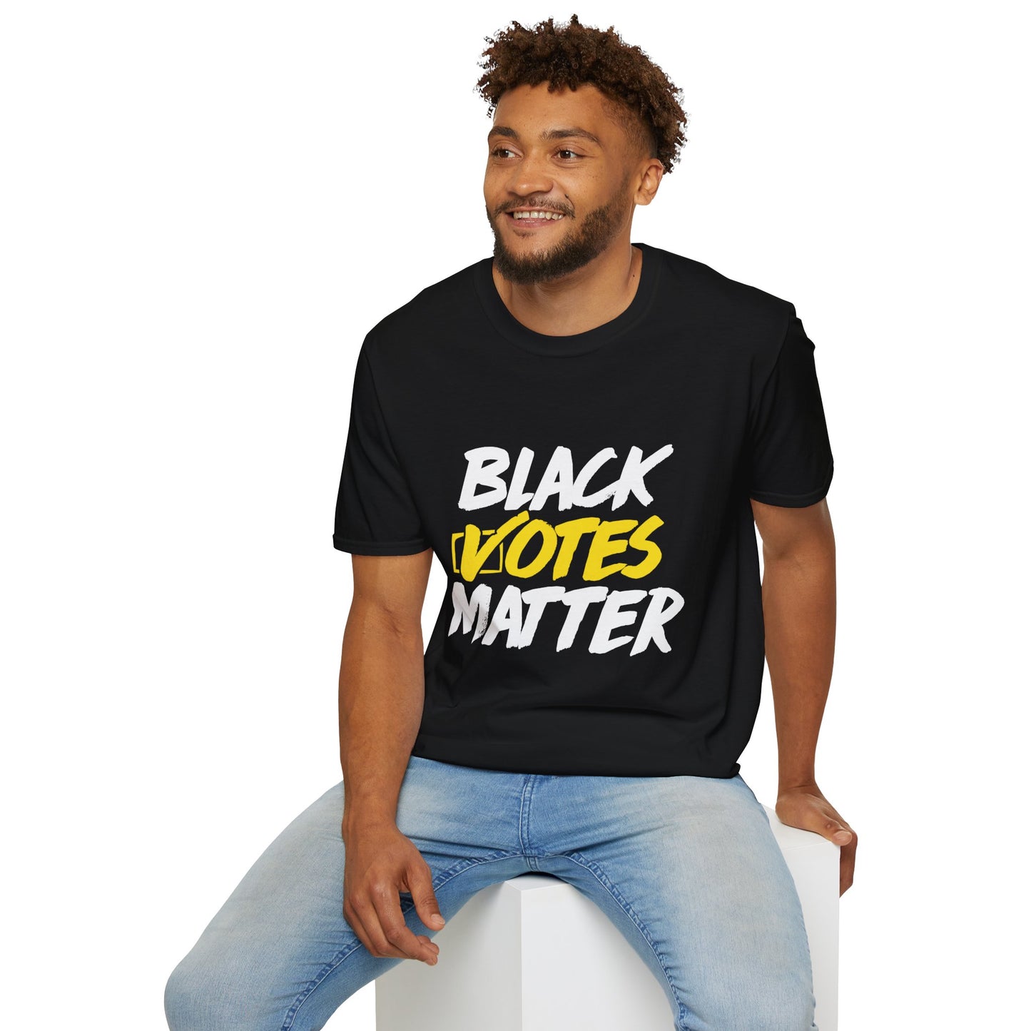 “Black Votes Matter” (white text) Unisex T-Shirt