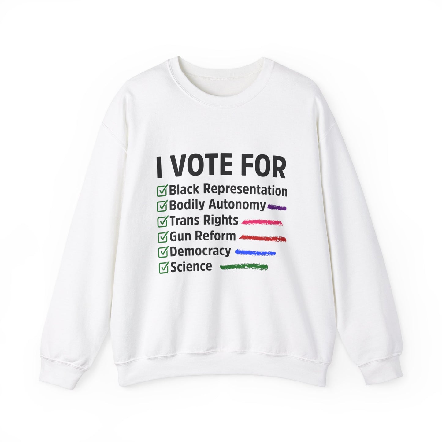 “I Vote For” Unisex Sweatshirt