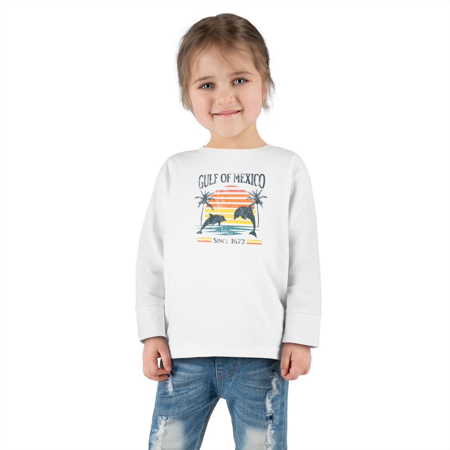 "Gulf of Mexico - Since 1672" Toddler Long Sleeve Tee