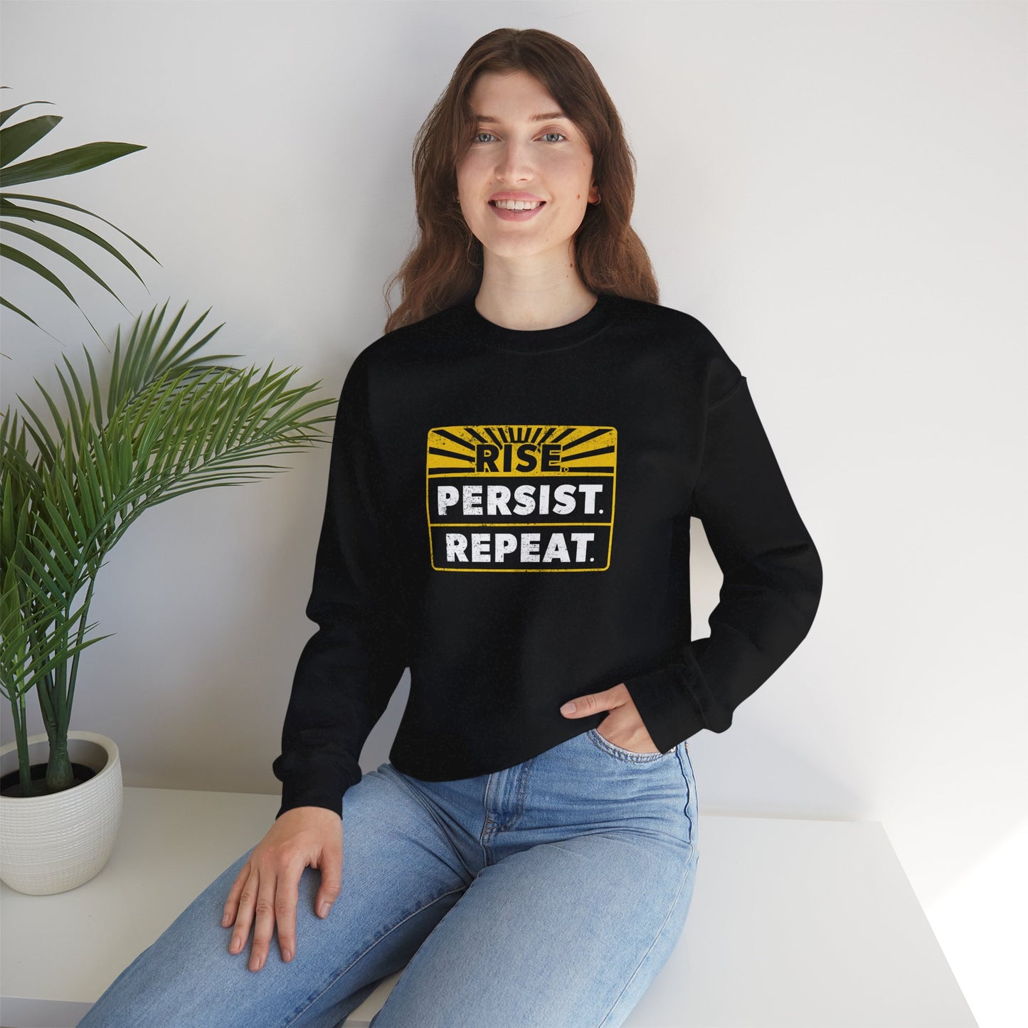 “Rise Persist Repeat” Unisex Sweatshirt