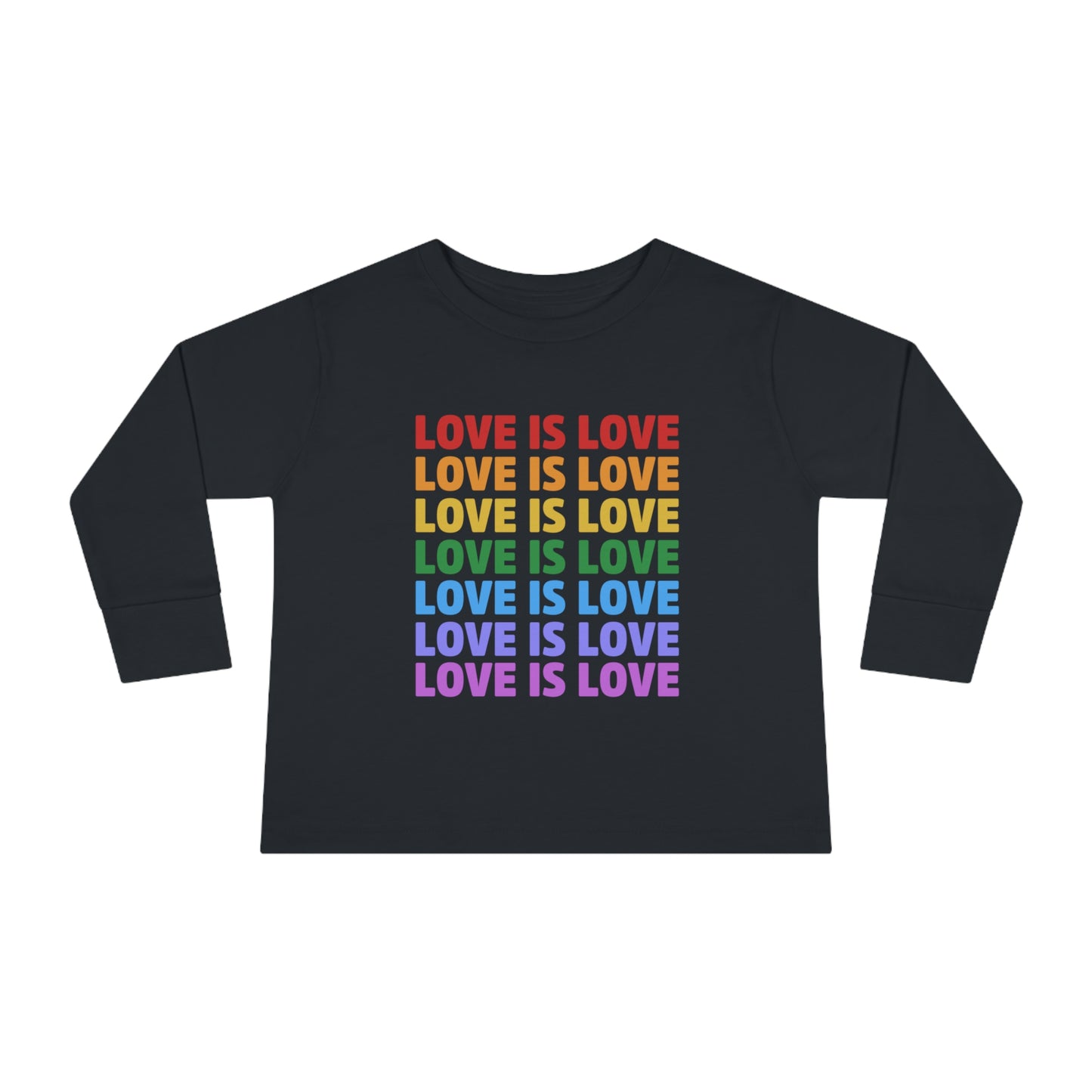 "Love is Love” Toddler Long Sleeve Tee