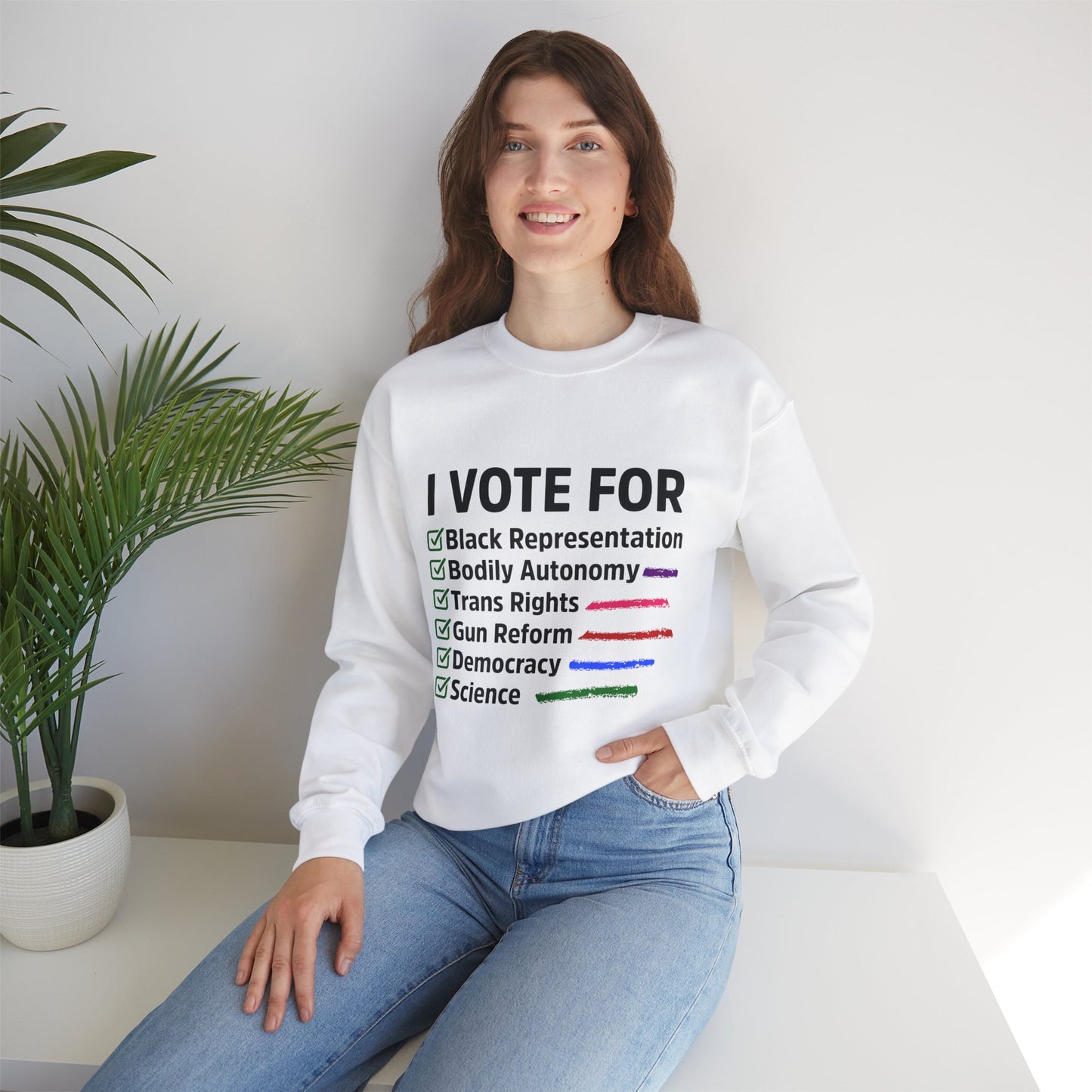 “I Vote For” Unisex Sweatshirt