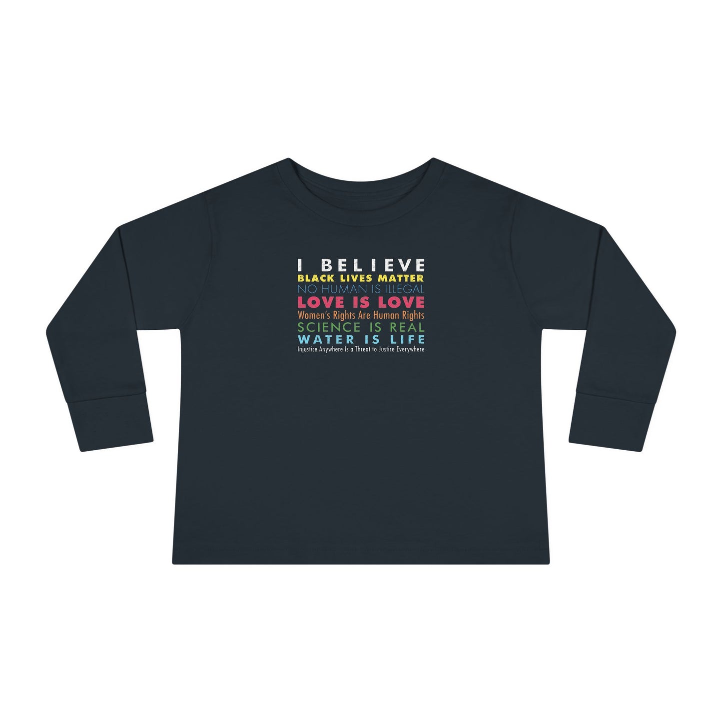 "I / We Believe" Toddler Long Sleeve Tee