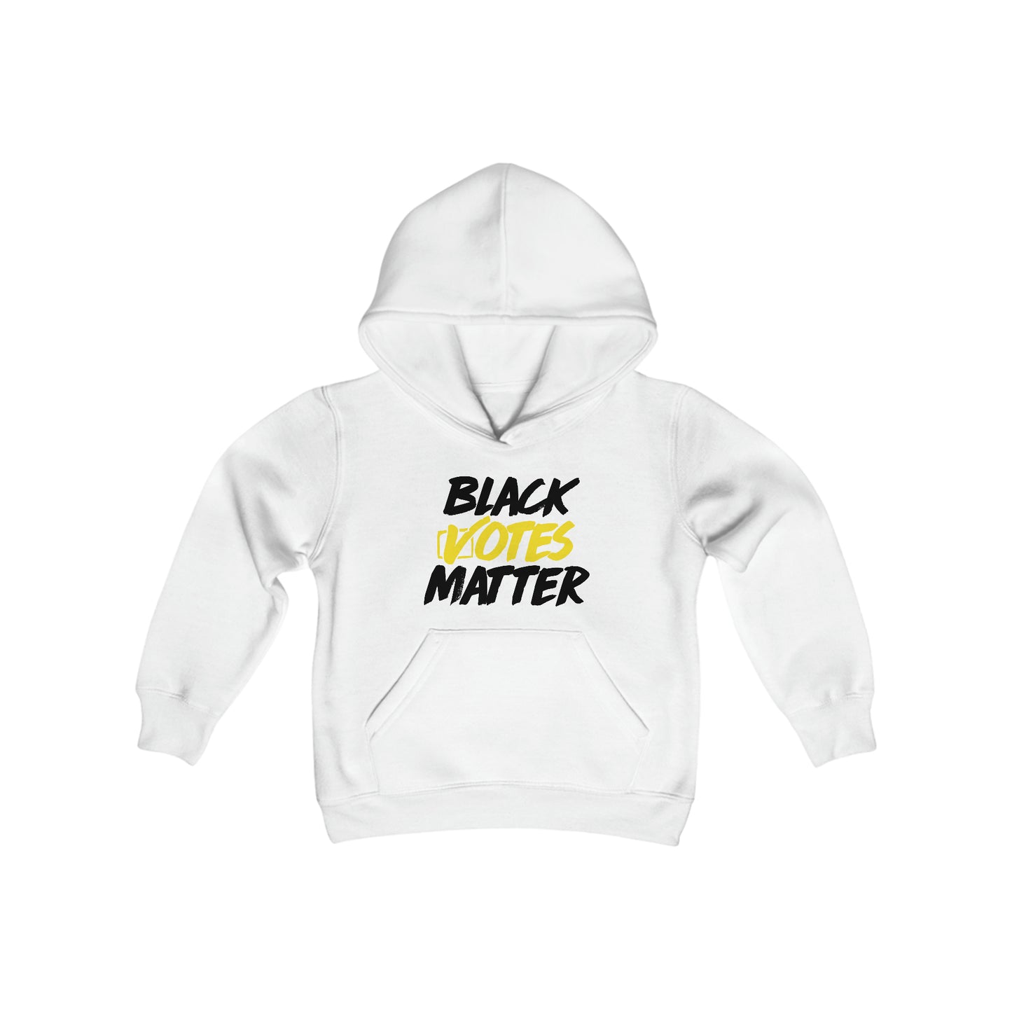 “Black Votes Matter (white text)” Youth Hoodie