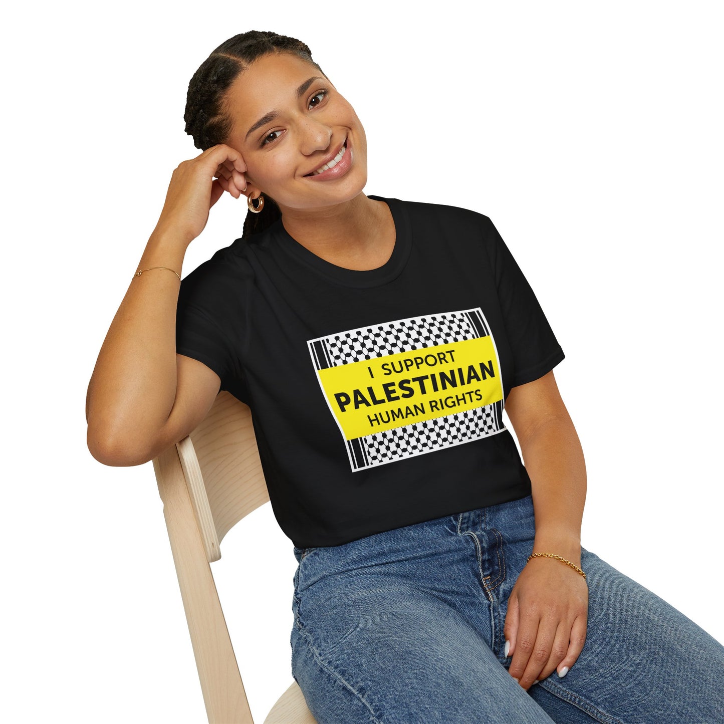 “I Support Palestinian Human Rights” Unisex T-Shirt