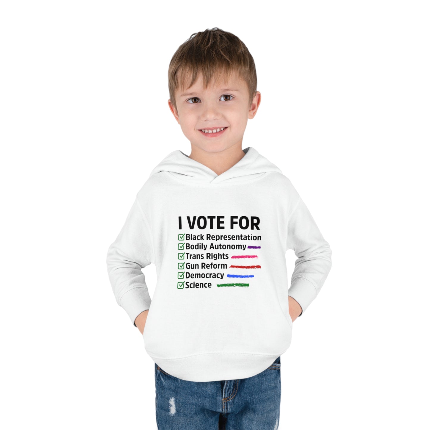 “I Vote For” Toddler Hoodie