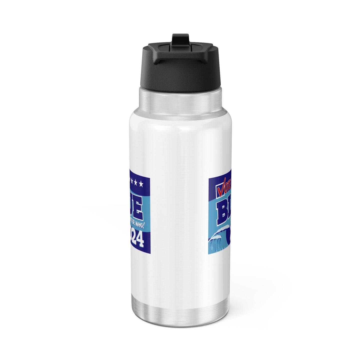 “Vote Blue No Matter Who, Blue Wave 2024” 32 oz. Tumbler/Water Bottle