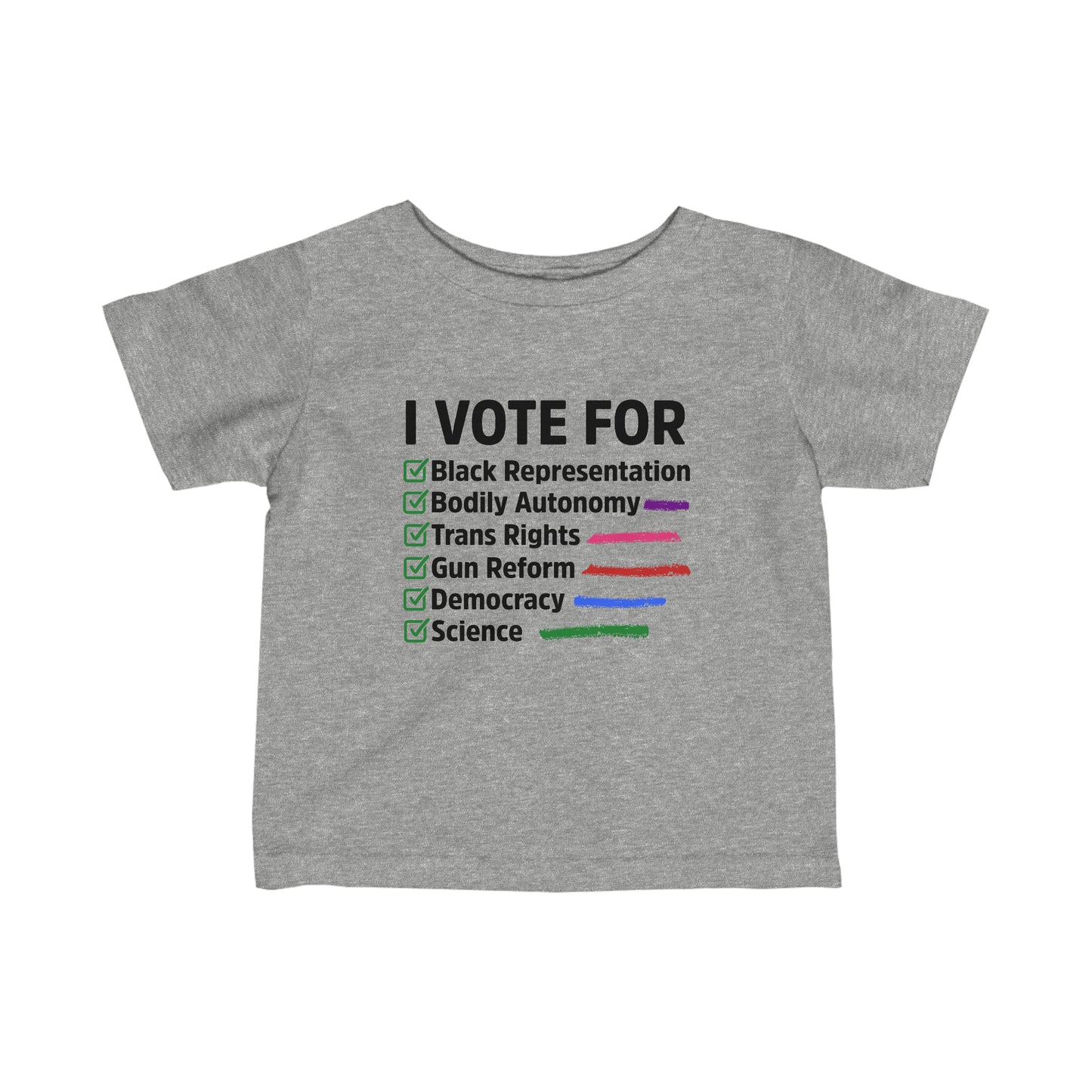 “I Vote For” Infant Tee