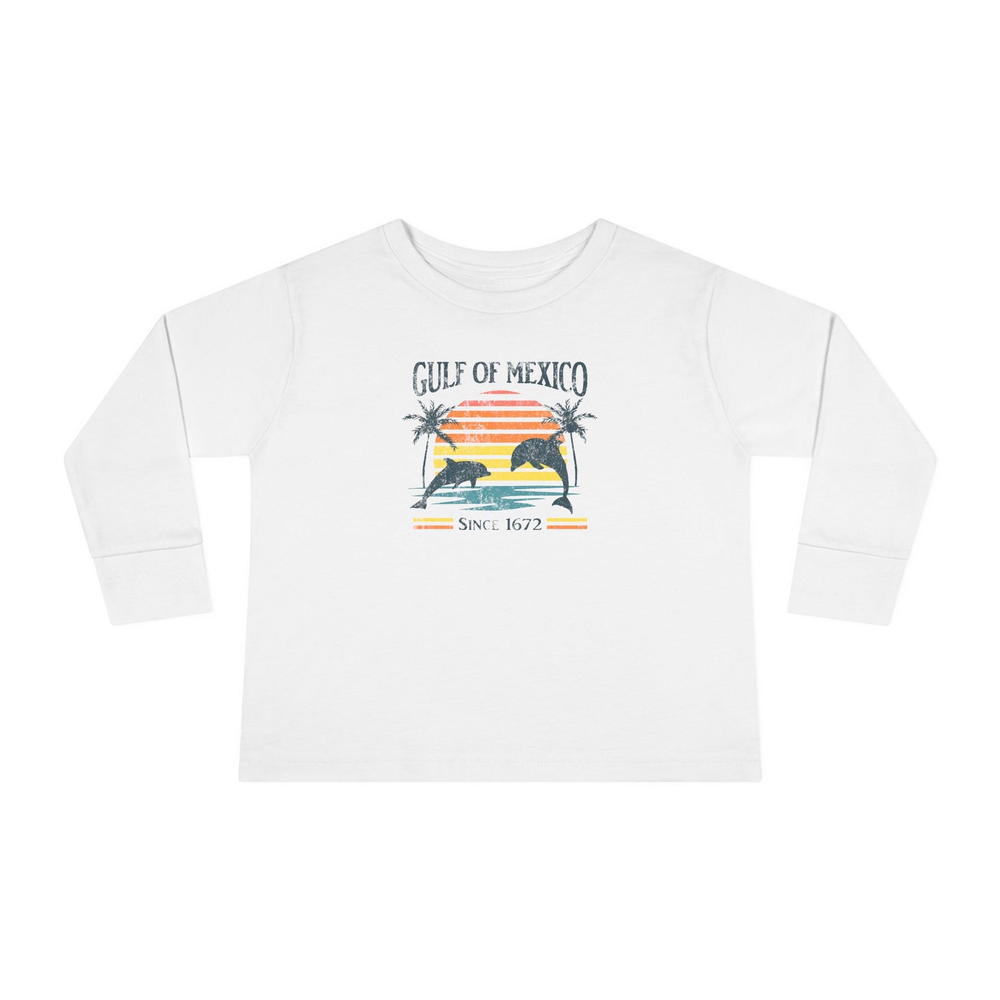 "Gulf of Mexico - Since 1672" Toddler Long Sleeve Tee