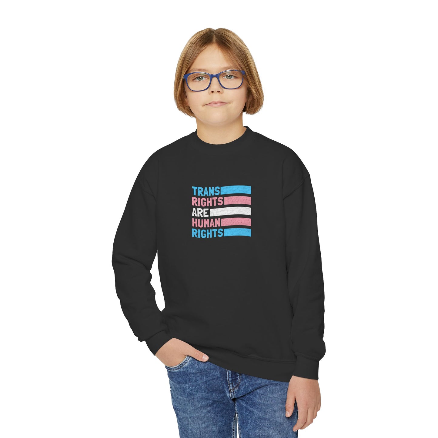 “Trans Rights Are Human Rights” Youth Sweatshirt