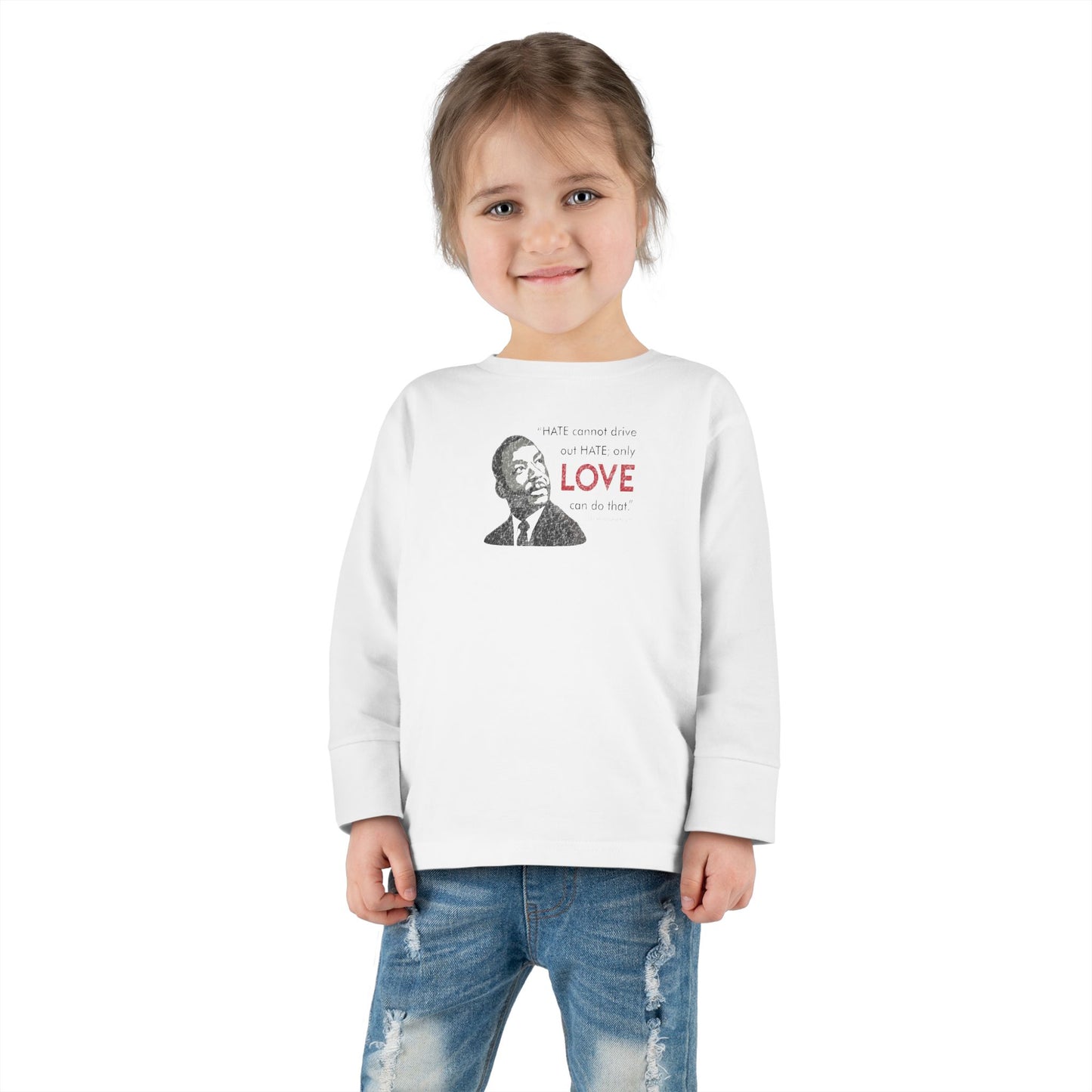 “MLK Love” Toddler Long Sleeve Tee