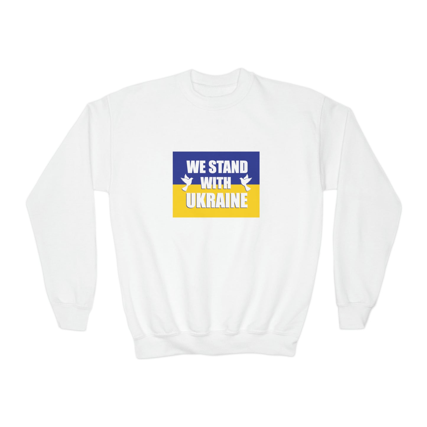 “We Stand With Ukraine” Youth Sweatshirt