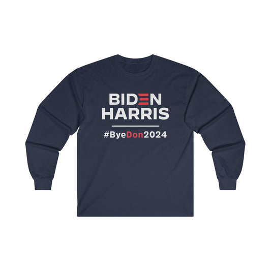 “Biden Harris #ByeDon2024 Election” Unisex Long Sleeve T-Shirt
