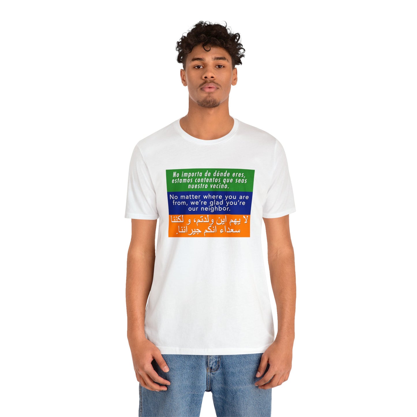 “Welcome Your Neighbors” Unisex T-Shirt (Bella+Canvas)