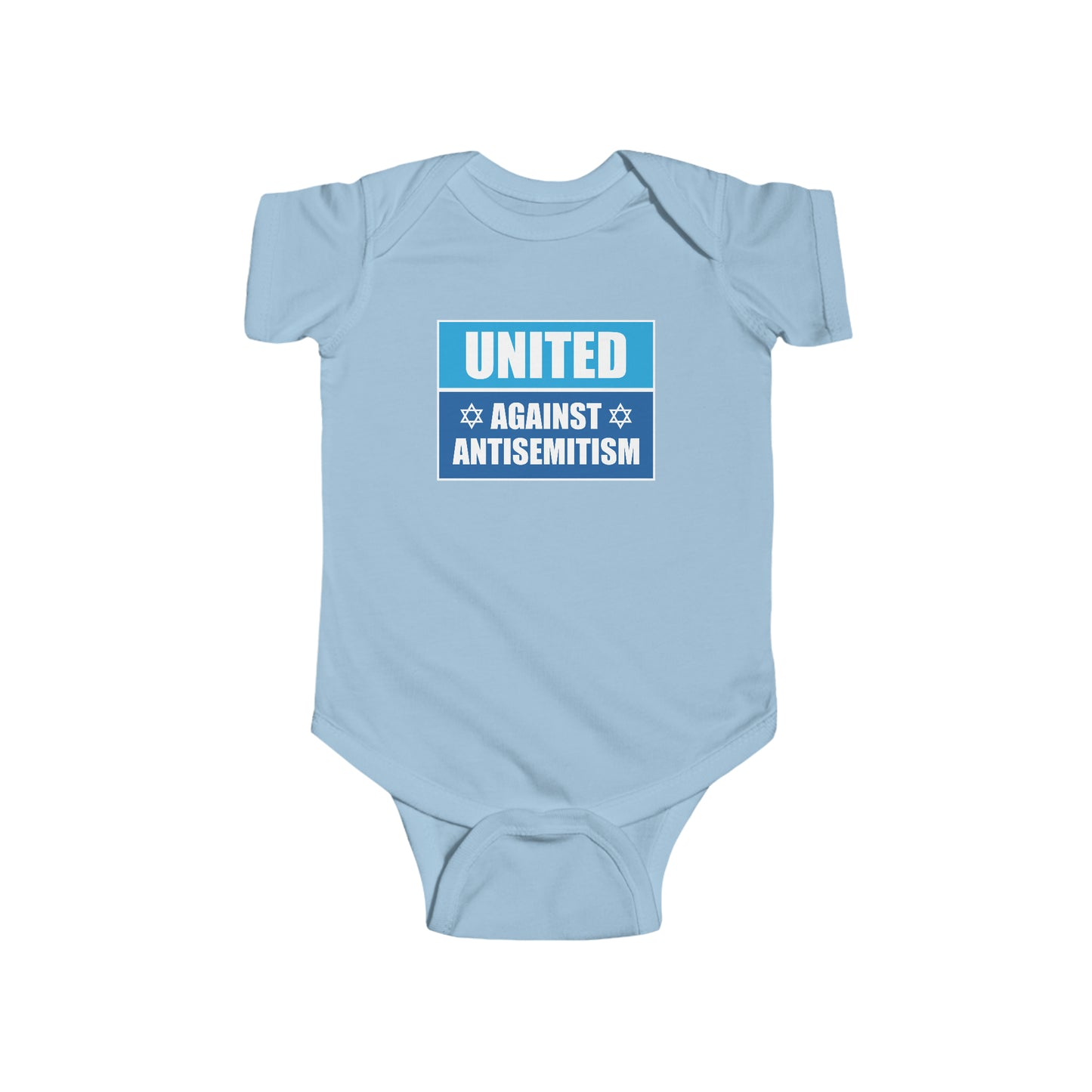 “United Against Antisemitism” Infant Onesie