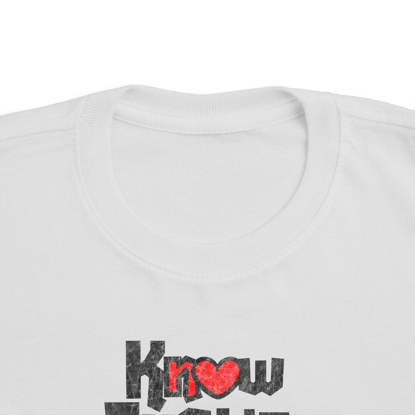 “Know Justice, Know Peace (Heart of Awareness)” Toddler's Tee