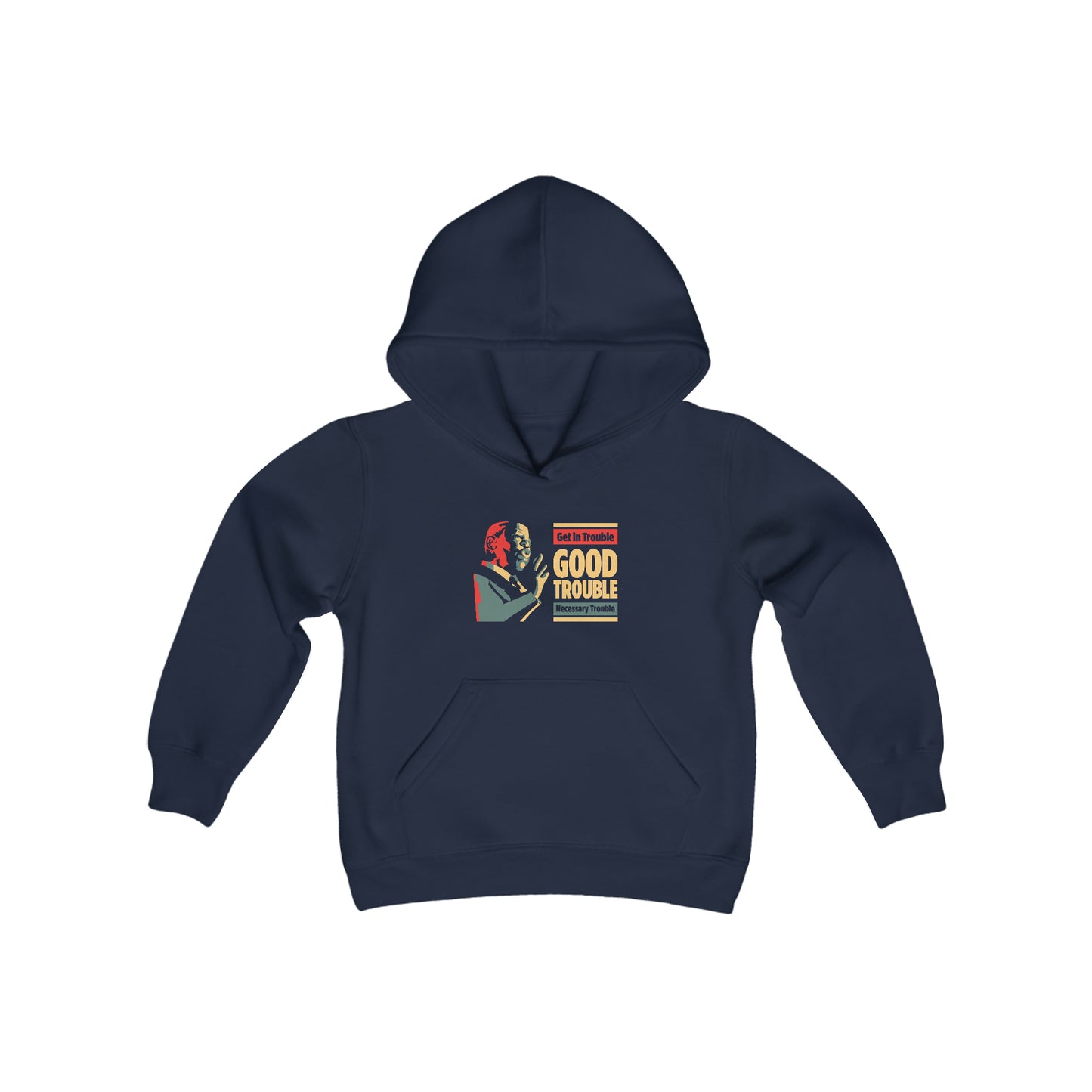 “John Lewis: Good Trouble” Youth Hoodie