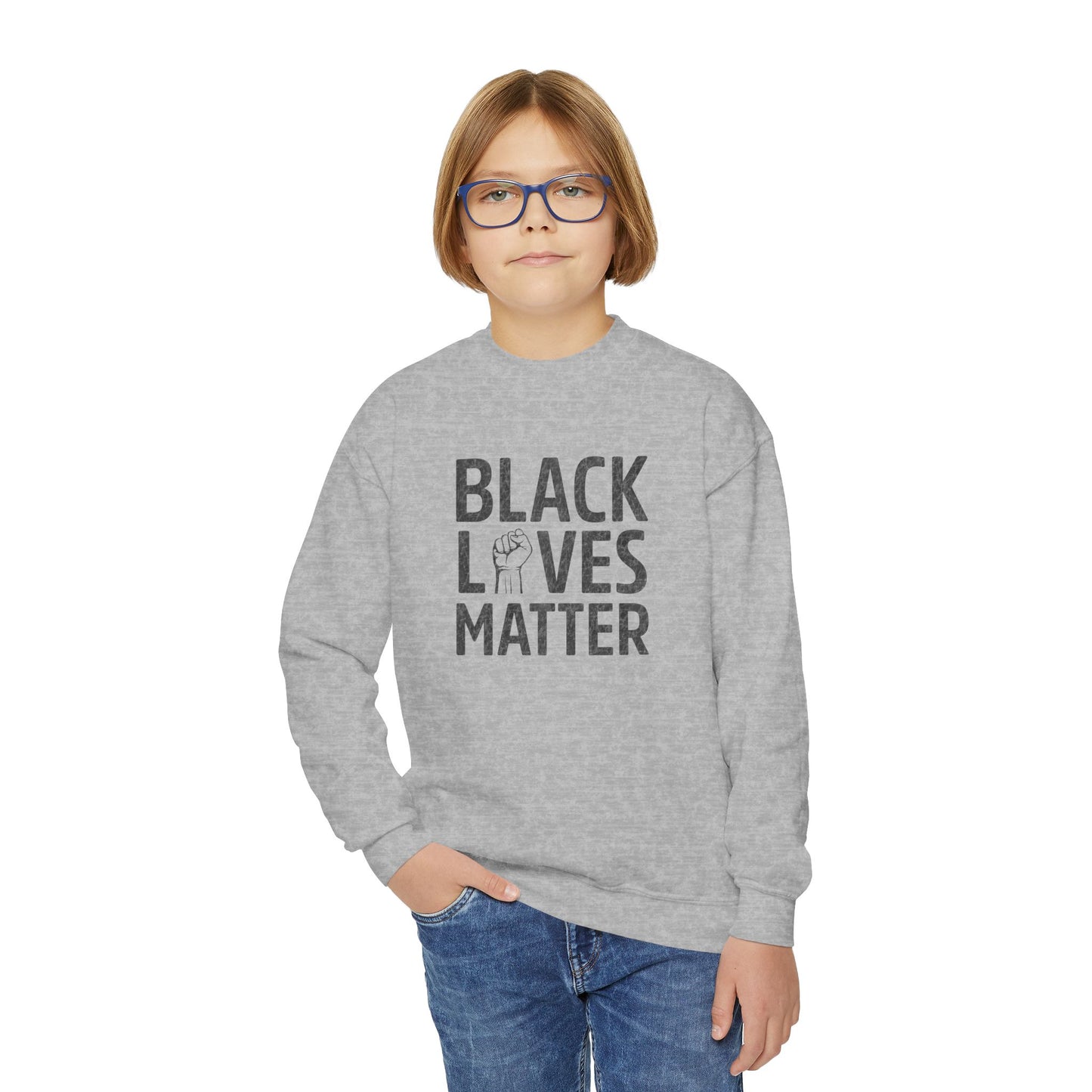 “Black Lives Matter – Unity Fist” Youth Sweatshirt