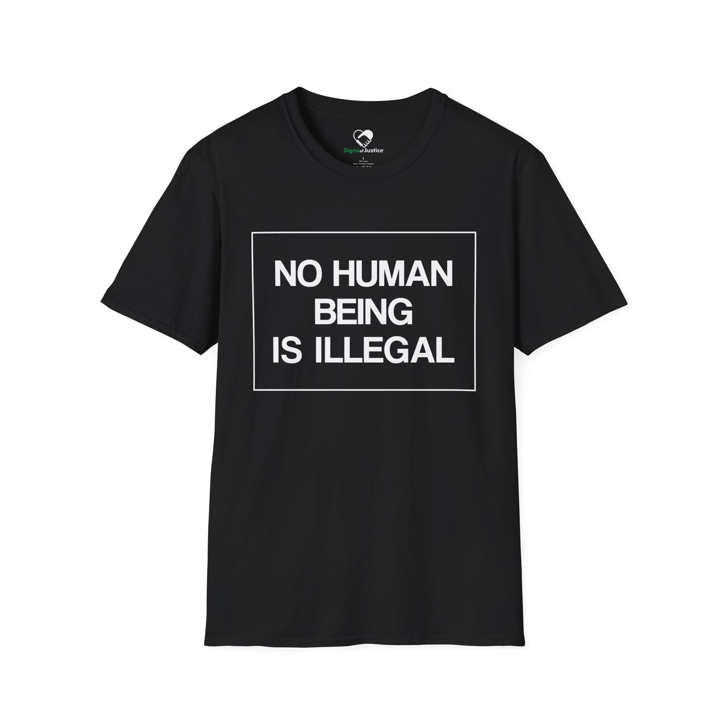 “No Human Being is Illegal” Unisex T-Shirt